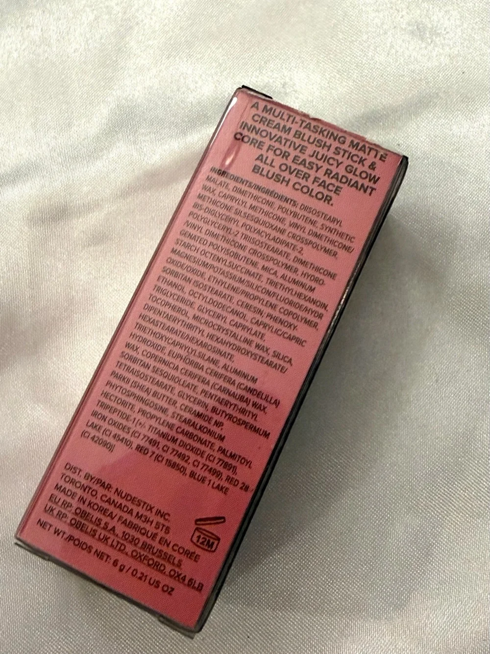 Nudestix Nudies Matte + Glow Core All Over Face Blush Pink Ice NEW